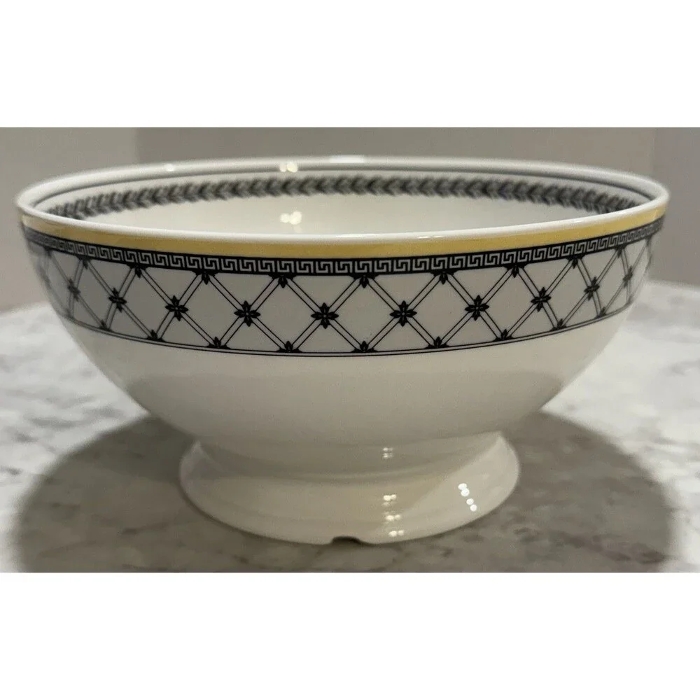 Villeroy & Boch Germany Fine China Audun Ferme Footed Serving Bowl AS IS